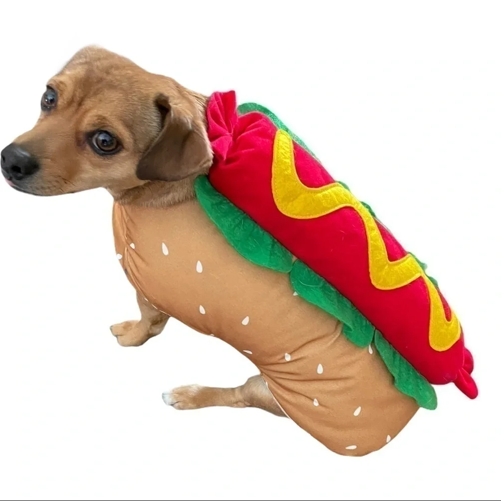 Hotdog Pet Costume Size Medium